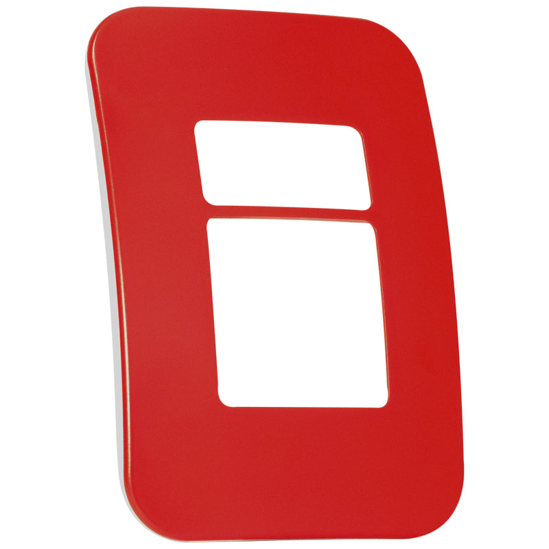 Veti Two Mod Cover Plate, One Single, One Double RD Unsprayed (100mmx50mm)