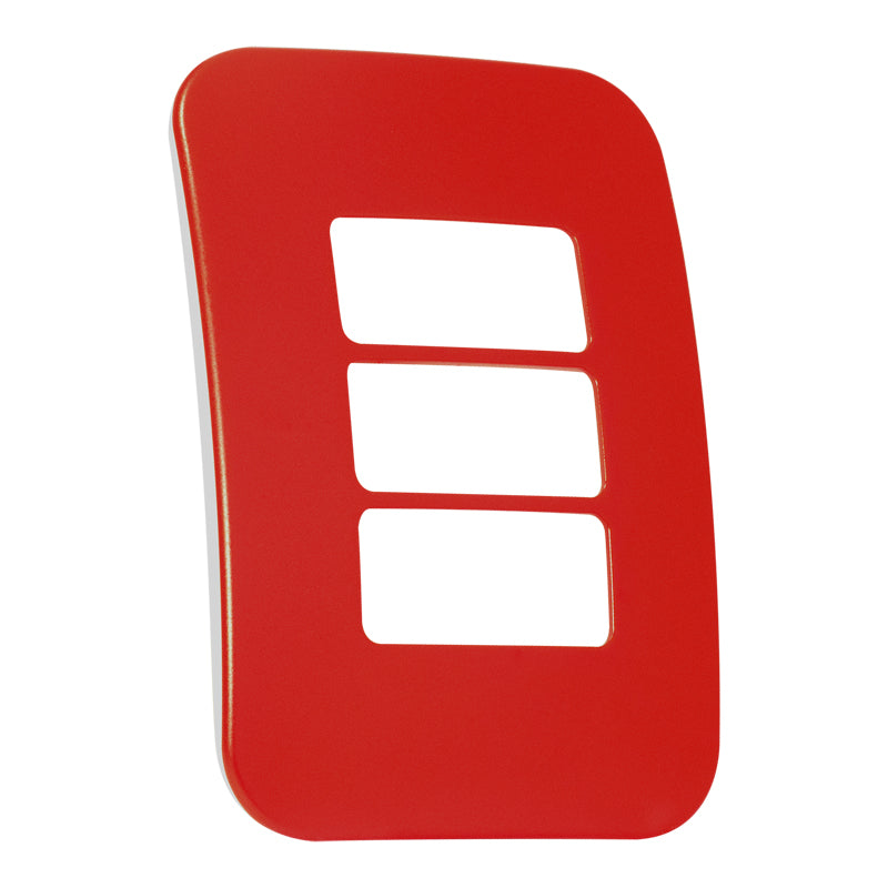 Veti Three Single Mod Cover Plate RD Unsprayed (100mmx50mm) Horizontal