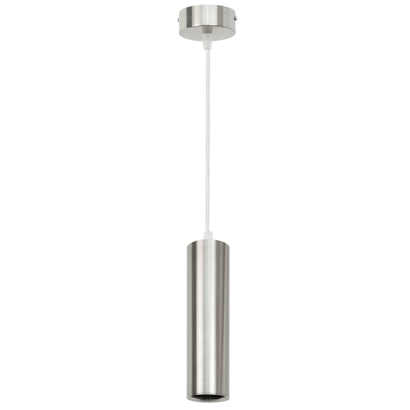 Bright Star Metal+Alu Pendant 1X50W GU10-Satin Chr