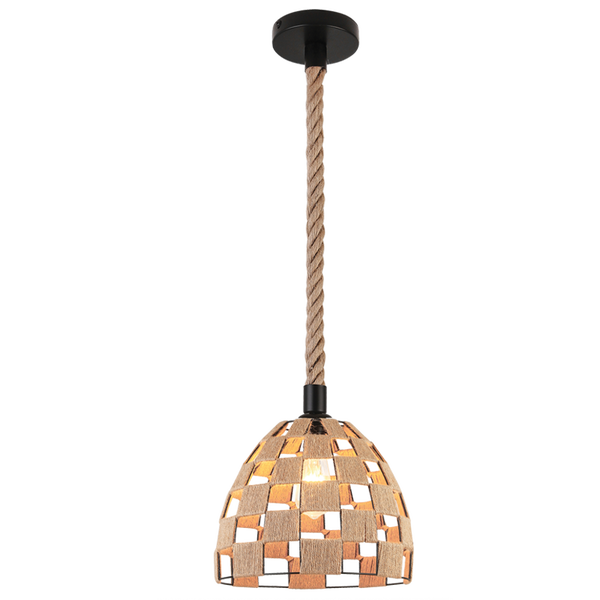 Bright Star Metal & Hemp Rope 1 X ES LED Only