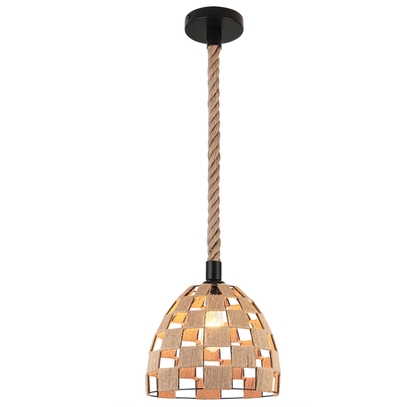 Bright Star Metal & Hemp Rope 1 X ES LED Only - Superior Electrical