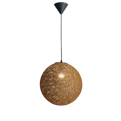 Bright Star Natural Twine Pendant 1 X 11W ES 350Mm - Superior Electrical