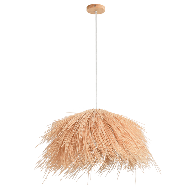 Bright Star 1X60W ES Natural Pendant