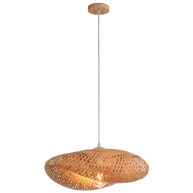Bright Star 1X60W ES (LED Only) Rattan Pendant - Superior Electrical
