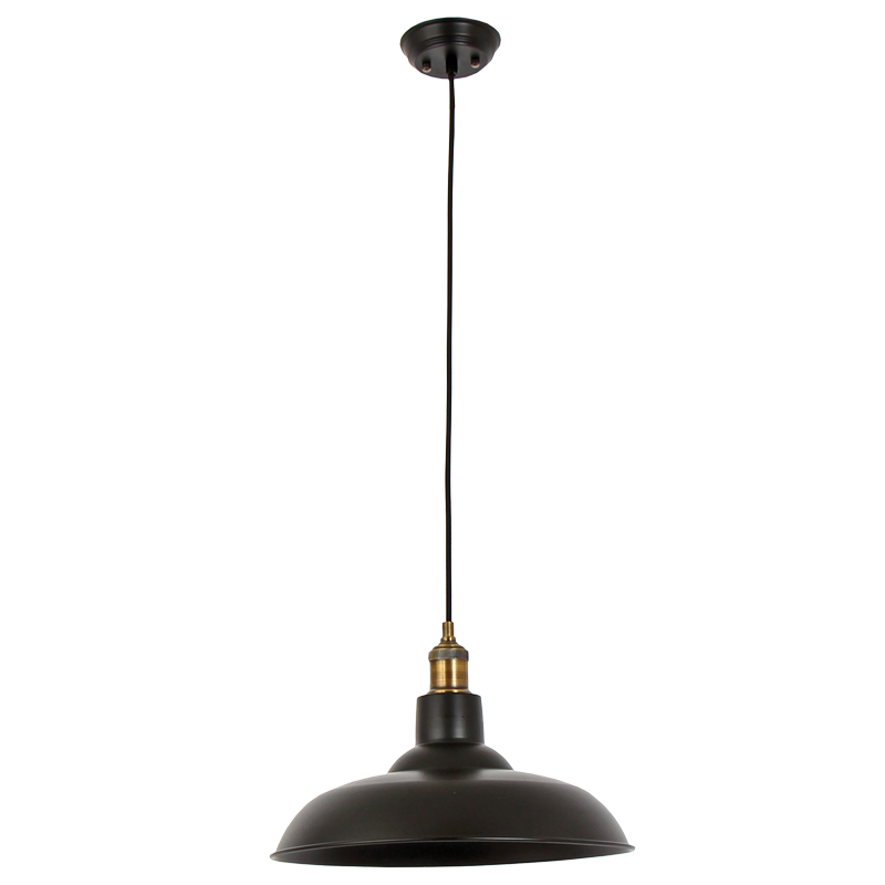 Bright Star 1 Light Black Pendant 1X60W Es 7