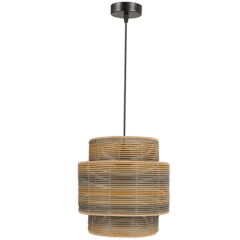 Bright Star Metal & Rattan Pendant 1X60W ES - Superior Electrical