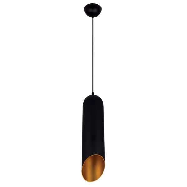 Bright Star Metal Pendant Amber Glass 1X40W Ses