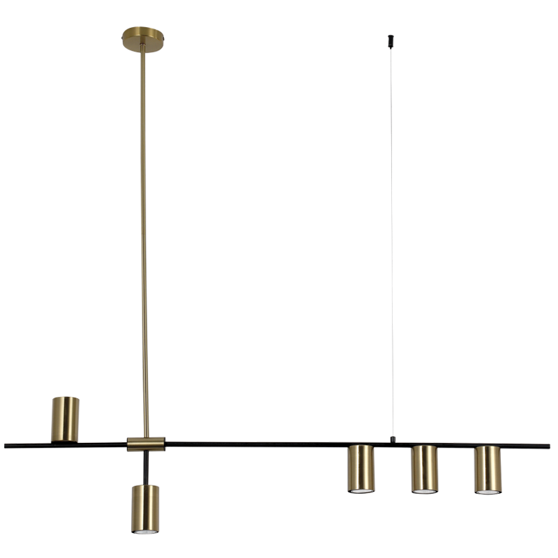 Bright Star Black And Gold Metal Pendant 5X50W GU10 - Superior Electrical