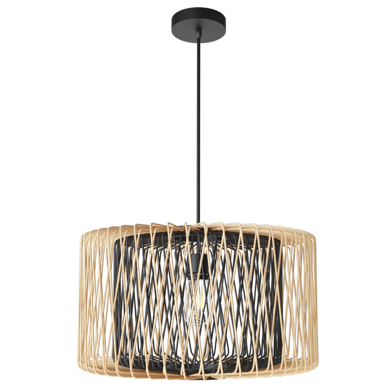 Bright Star Metal And Bamboo Pendant 1X11W ES LED - Superior Electrical