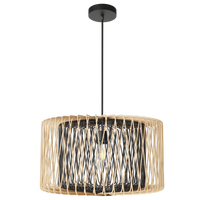 Thumbnail for Bright Star Metal And Bamboo Pendant 1X11W ES LED - Superior Electrical