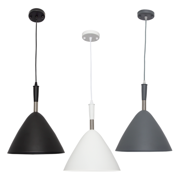 Bright Star White Metal Pendant 1X60W Es 275Mm