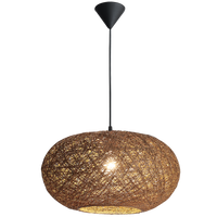 Thumbnail for Bright Star Brown Twine Pendant 1X11W ES 500Mm - Superior Electrical