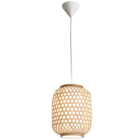 Thumbnail for Bright Star Natural Twine Pendant Whiteite Inner 1X11W ES 250Mm - Superior Electrical