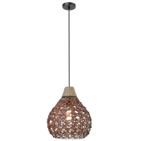 Thumbnail for Bright Star Metal Plastic Rope Pendant 1X11W ES 300Mm - Superior Electrical