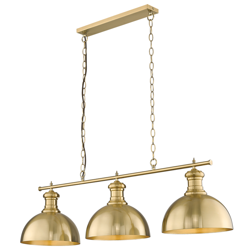 Gold Pendant Light 3-Light Es/E27
