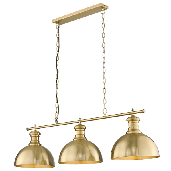 Gold Pendant Light 3-Light Es/E27