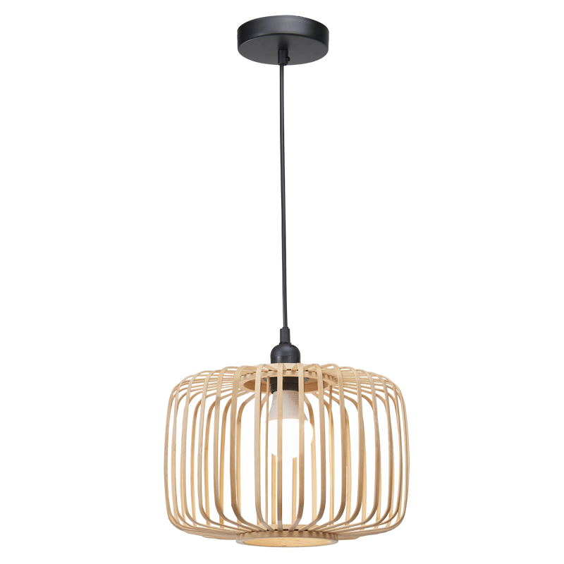Bright Star Metal And Bamboo Pendant 1X11W ES - Superior Electrical