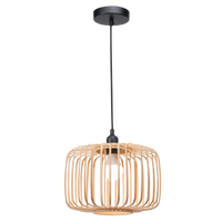 Thumbnail for Bright Star Metal And Bamboo Pendant 1X11W ES - Superior Electrical