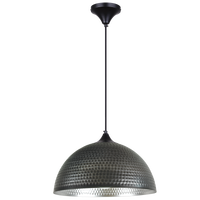 Thumbnail for Bright Star Sl/Ant Pendant Hammered Metal Dome 1X40W ES 400Mm - Superior Electrical