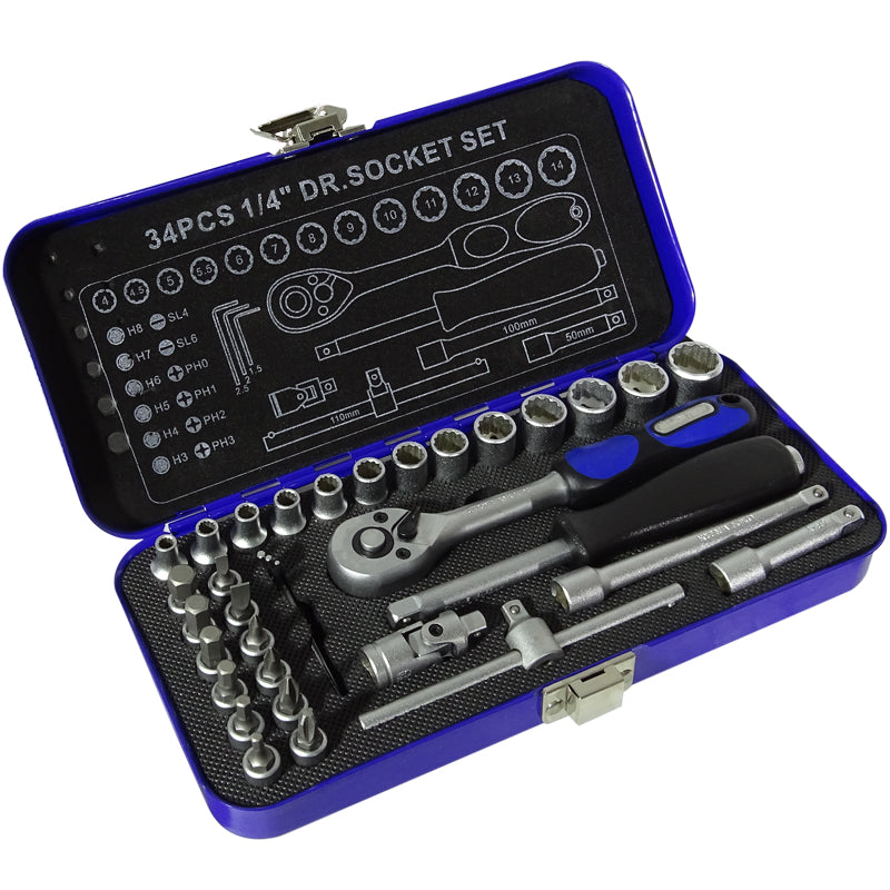 Veti 34 Piece Ratchet Socket Set