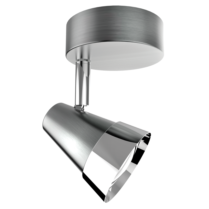 Bright Star Satin & Polish Chr 1X50W GU10 Base 80Mm