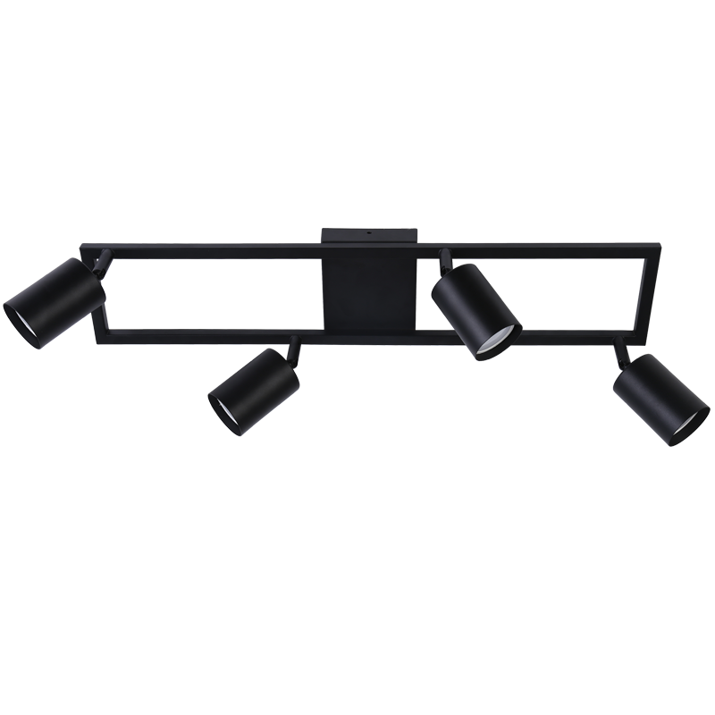 Bright Star Black Spotlight 4X50W GU10 600Mmx120Mm - Superior Electrical
