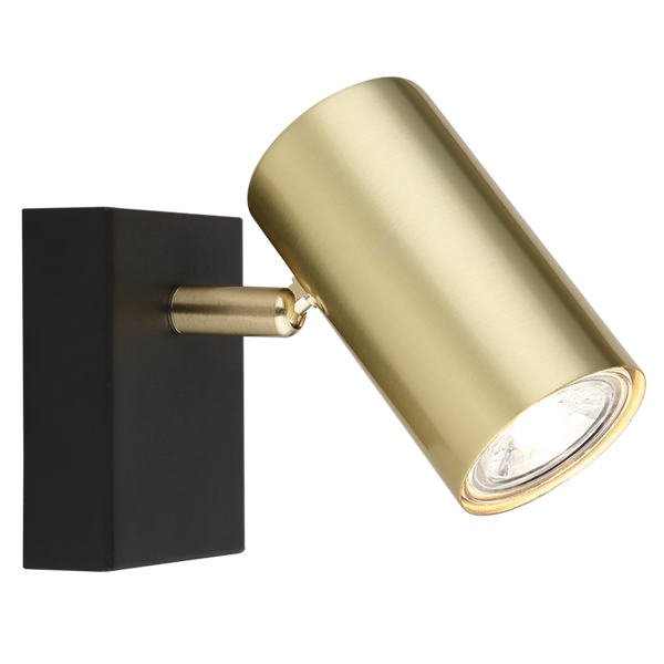 Bright Star Black/Gd-Black Bar Gold Spot 1X50W GU10 90X70Mm
