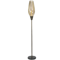 Thumbnail for Bright Star Cognac Gls Metal Standing, Foot Switch 1X60W ES