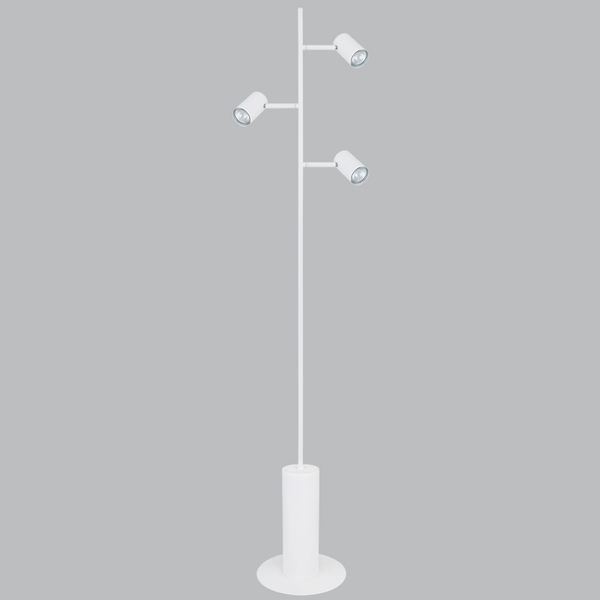 Bright Star Metal Floor Lamp 3 Spots 3Xgu10 Foot Switch 1550Mm