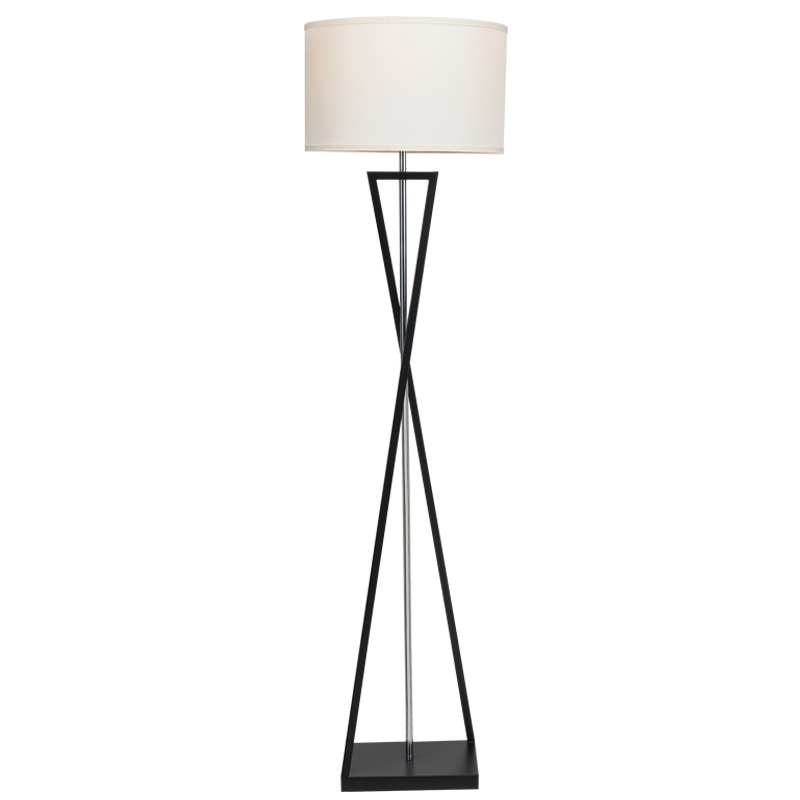 Bright Star Black Metal Beige Shade Foot Switch 1X40W ES