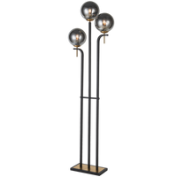 Thumbnail for Smoke Glass Floor Lamp 3-Light 40W Foot Switch - Superior Electrical