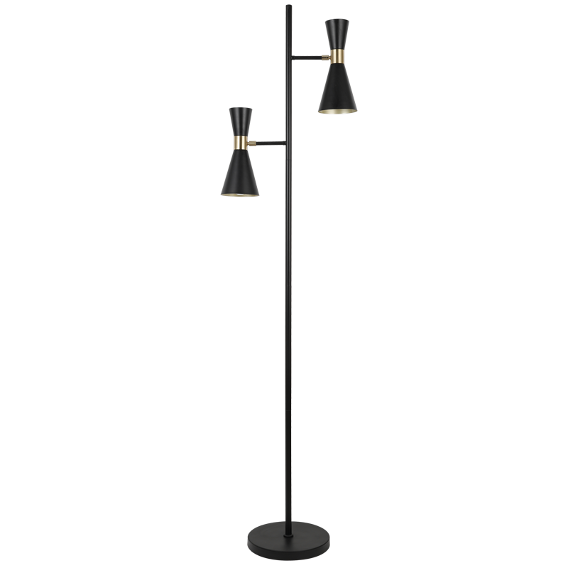 Bright Star Blk& Gold Standing Foot Switch 2X40W ES 1600Mm - Superior Electrical