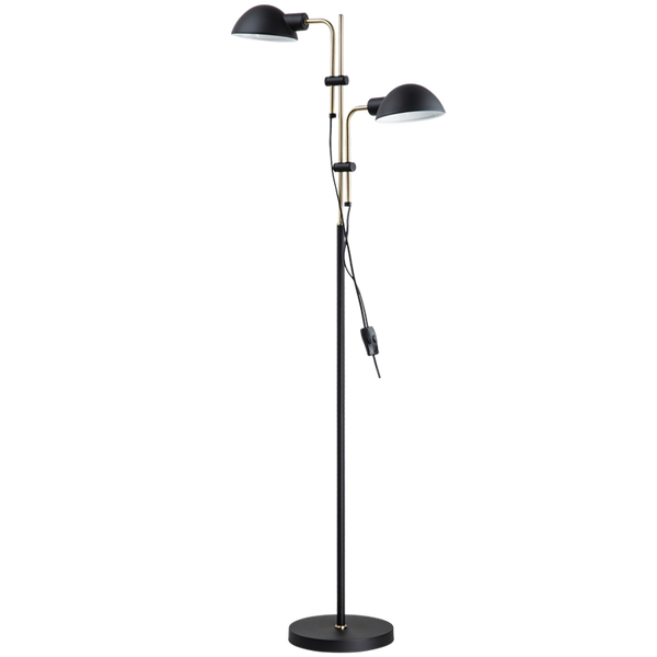 Bright Star Black Metal2X Movable Arm 2X40W ES 1500Mm Adj