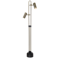 Thumbnail for Bright Star Black & Gold Standing Lamp 2Xgu10 LED - Superior Electrical