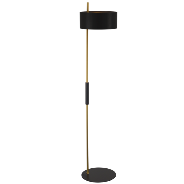Bright Star Black Metal Standing Lamp 2X60W ES