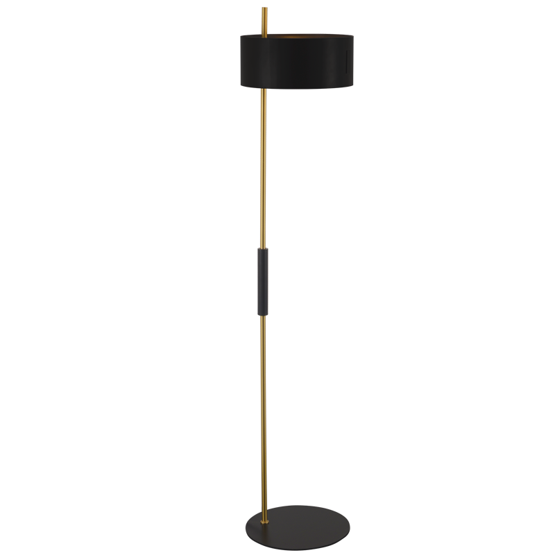 Bright Star Black Metal Standing Lamp 2X60W ES - Superior Electrical