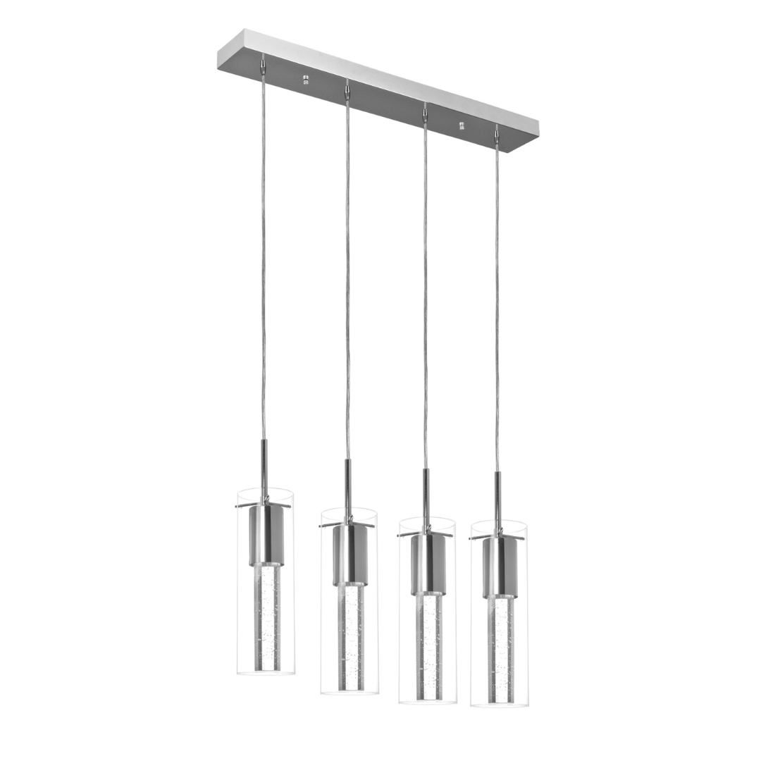 Polished Chrome with Clear Outer Glass and Crystal