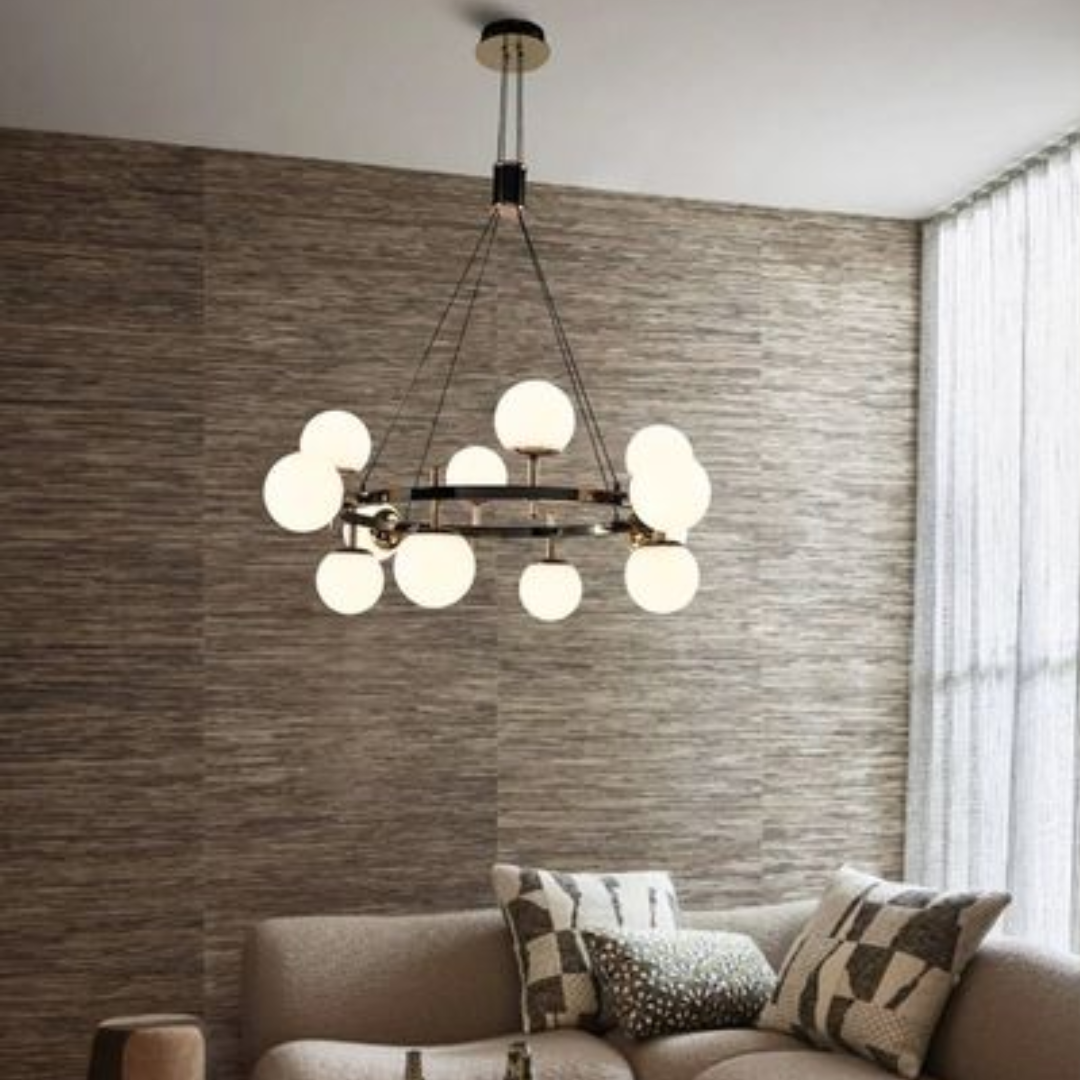 Metal and Plastic Chandelier with 2.4G Drive Remote Control