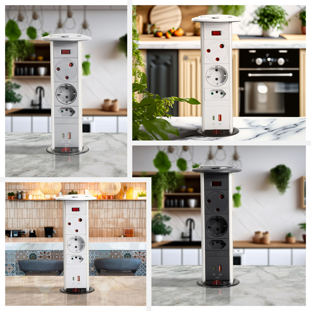 PD 4 Pop-up Power Outlet - 30W A+C Charger