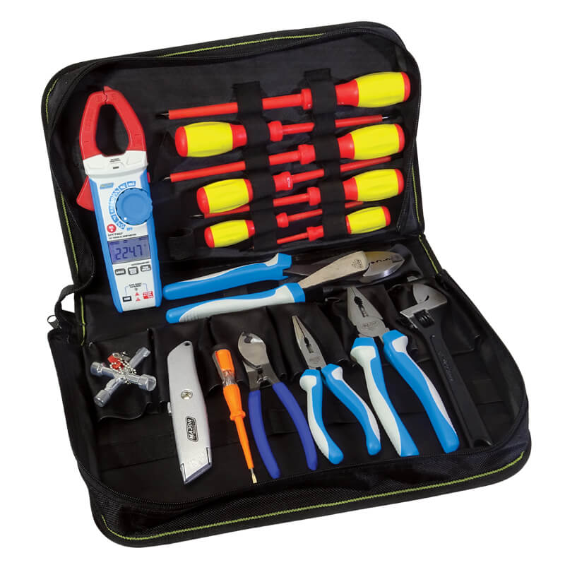 Veti 17 Piece Tool Kit with MT720 Clamp Meter