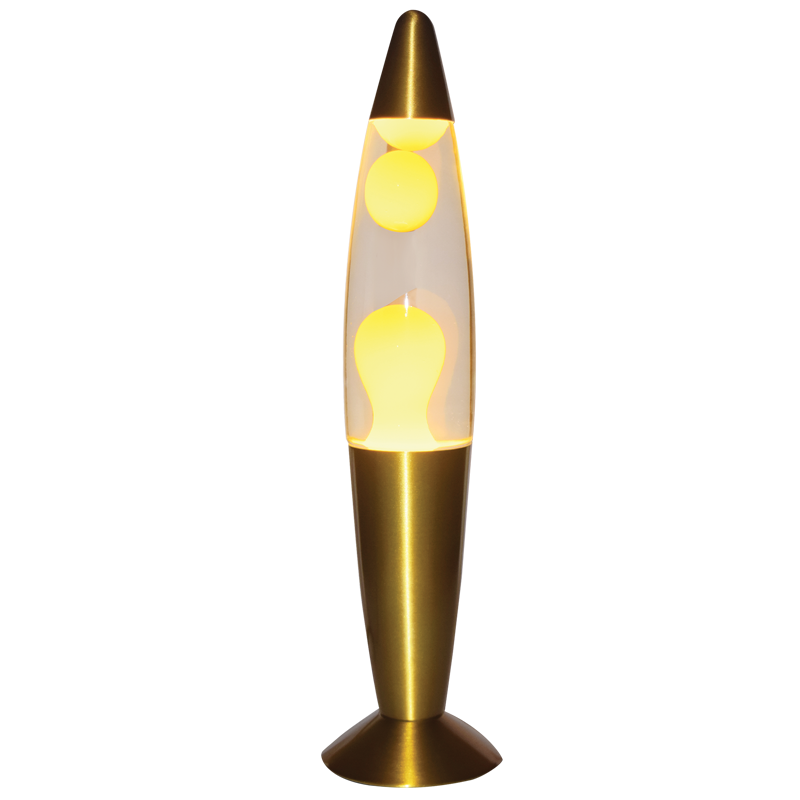 Bright Star Lava Lamp Yellow&Clear Sat Bras Base 1X20W R39 SES