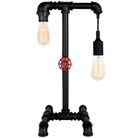 Thumbnail for Bright Star black Metal Table Lamp 2x60W ES from Superior Electrical