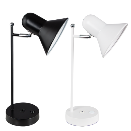 Bright Star Metal Desk Lamp On/Off Switch USB Port 1X60W ES