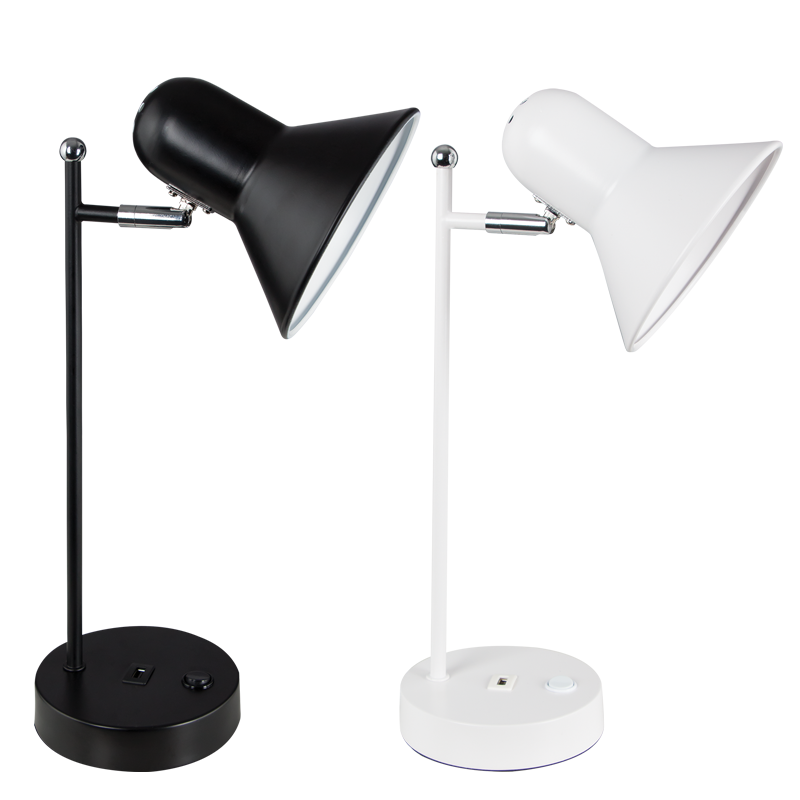 Bright Star Metal desk Lamp On/off Switch USB Port 1x60W ES from Superior Electrical