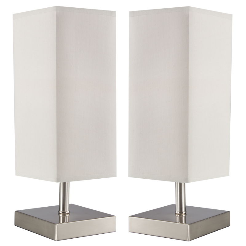 Bright Star 2 Table Lamps Per Box 1x18W ES Beige Shade from Superior Electrical