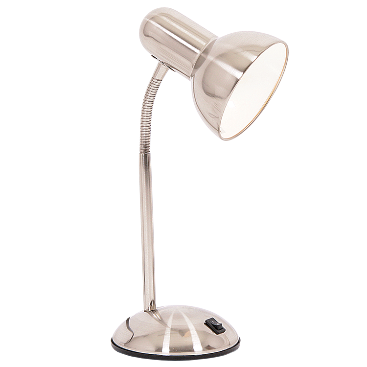 Bright Star Sat/Chr Desk Lamp With Switch 1x60W ES