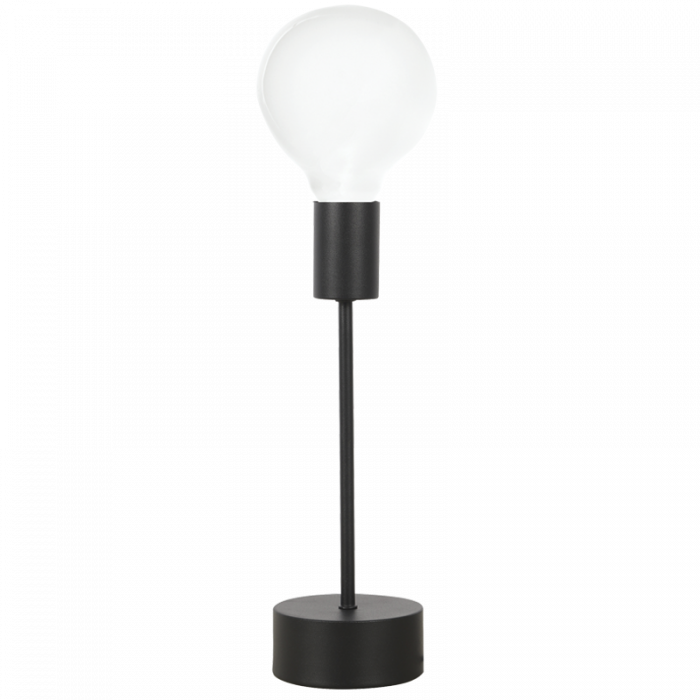 Bright Star Sand Black Metal Table Lamp 1X40W ES