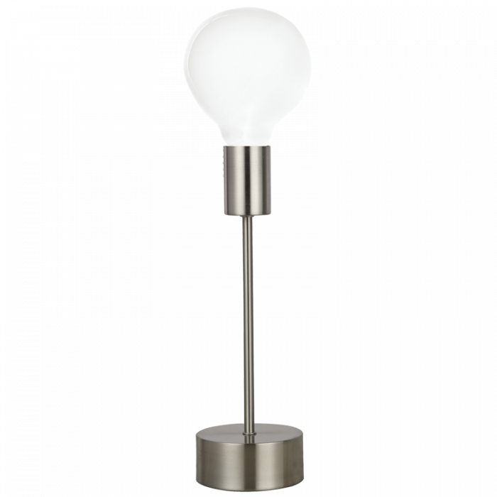 Bright Star Satin Metal Table Lamp 1X40W ES