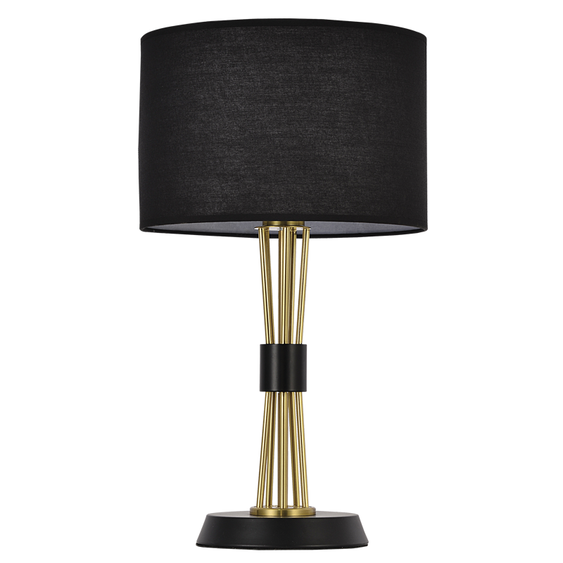 Bright Star Metal Table Lamp Black Shade 1X40W ES - Superior Electrical