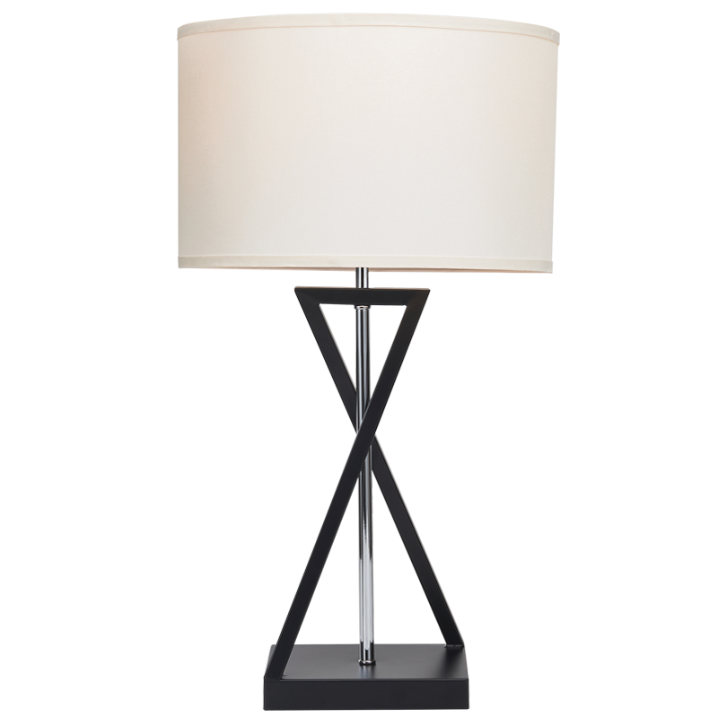 Bright Star Metal&Polish Chr Rod Beige Shade 1X40W ES
